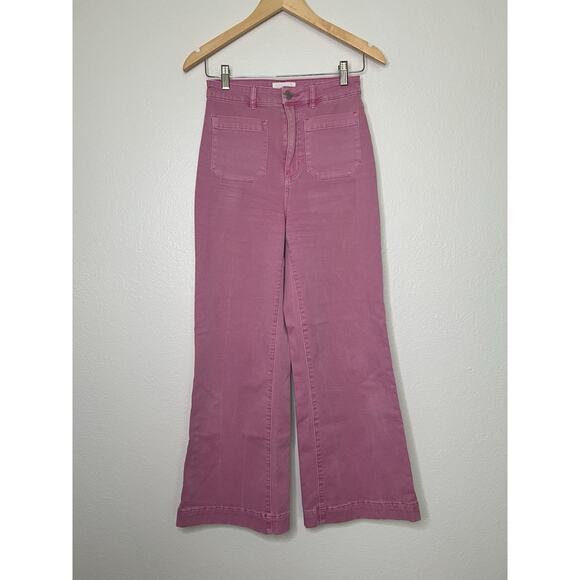 Rolla's Sailor Jeans in Magnolia Pink High Rise Wide Leg Size 27 - Picture 1 of 6